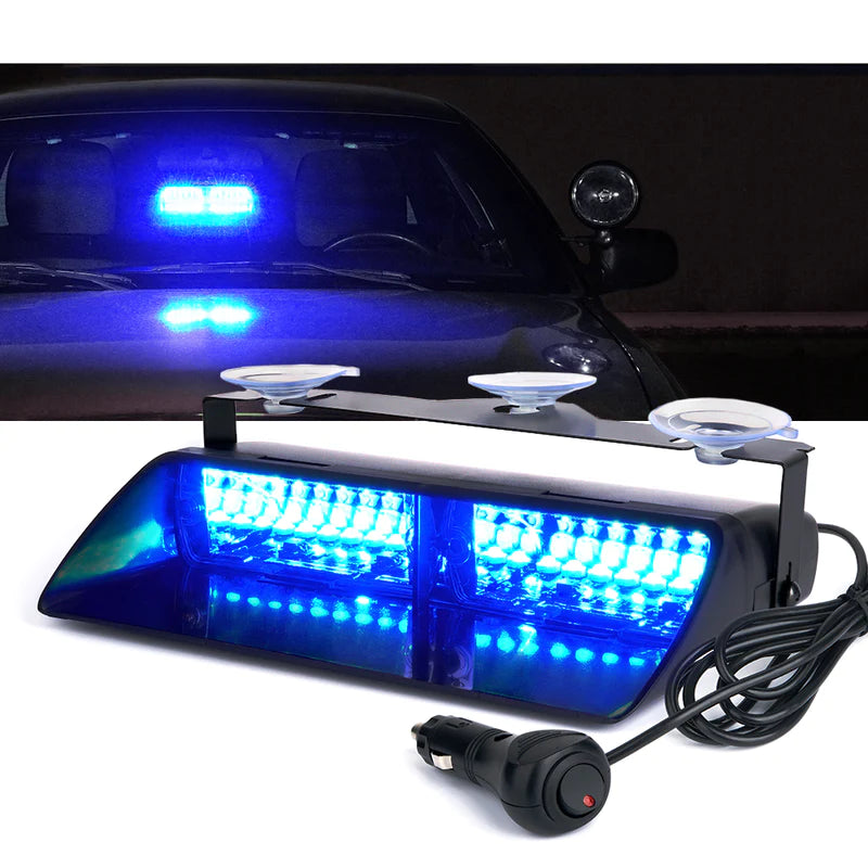 Dash mount strobe light Amber-Amber, or Blue-Blue