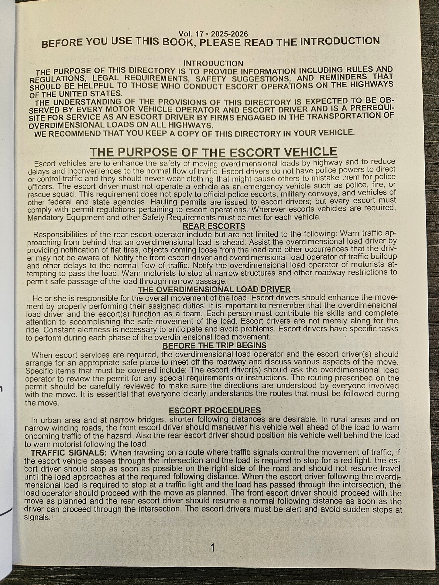 Pilot Car Directory