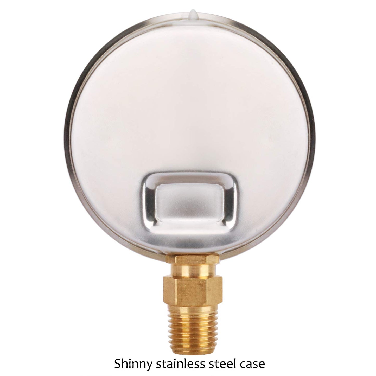 0-100 PSI Glycerin Low Pressure Gauge Bottom Mount