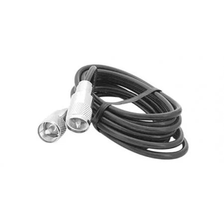 Coax 18' PL259 to PL259, Heavy Duty Gray