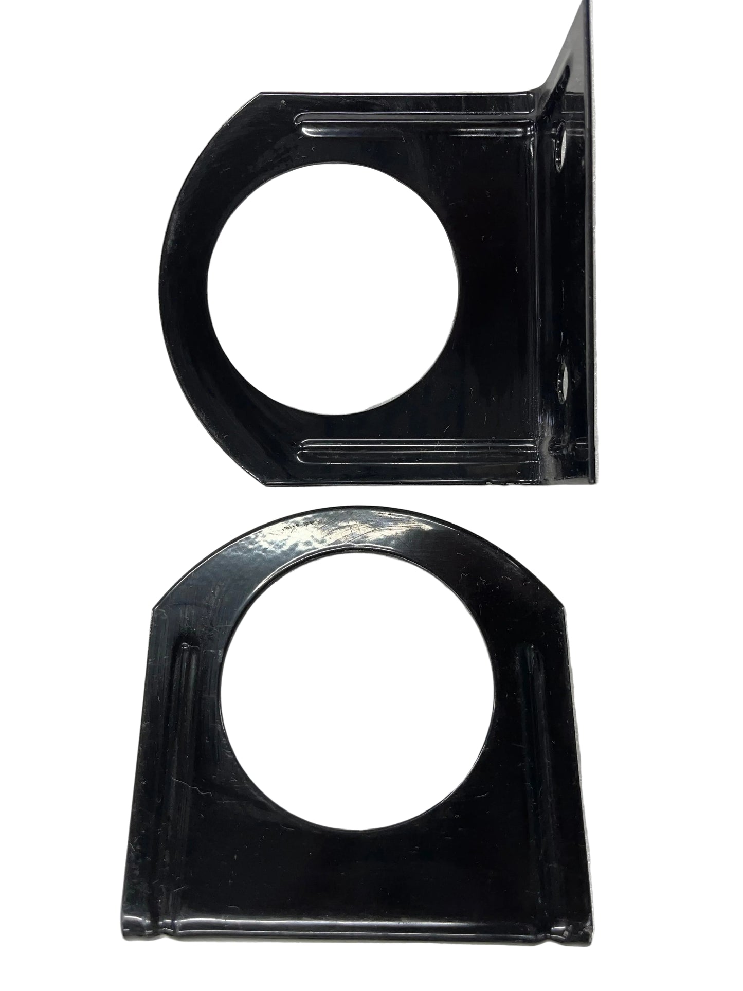 Light Brackets, Powder Coated Black Steel, set of 2