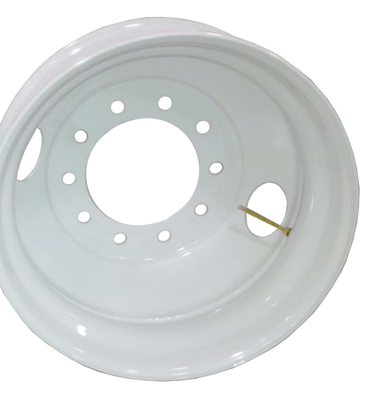Steel White 10 Hole Hub-Pilot Wheel, 22.5