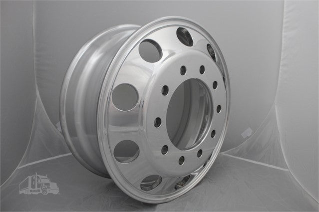 Polished Aluminum Hub Pilot Wheel, 22.5x8.25