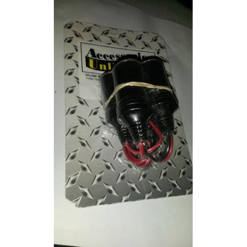 Triple Socket Cigarette Lighter Plug Adapter