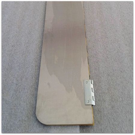 Aluminum Hinged "Over Size Load" Sign 12x60