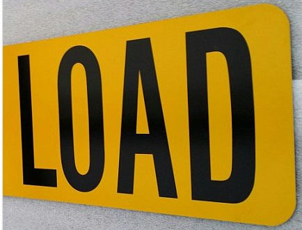 Aluminum "Over Size Load" Sign 12x60
