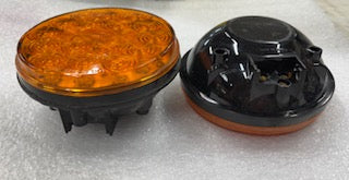 Amber 4" Sealed Round 18LED Lights Set