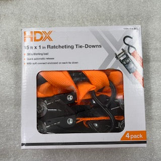 Ratcheting Tie- Dows 4PK