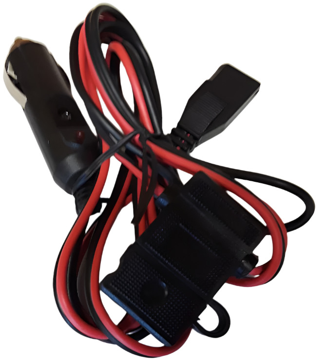 Three-pin CB power Cord w- Cigarette plug, Blade fuse
