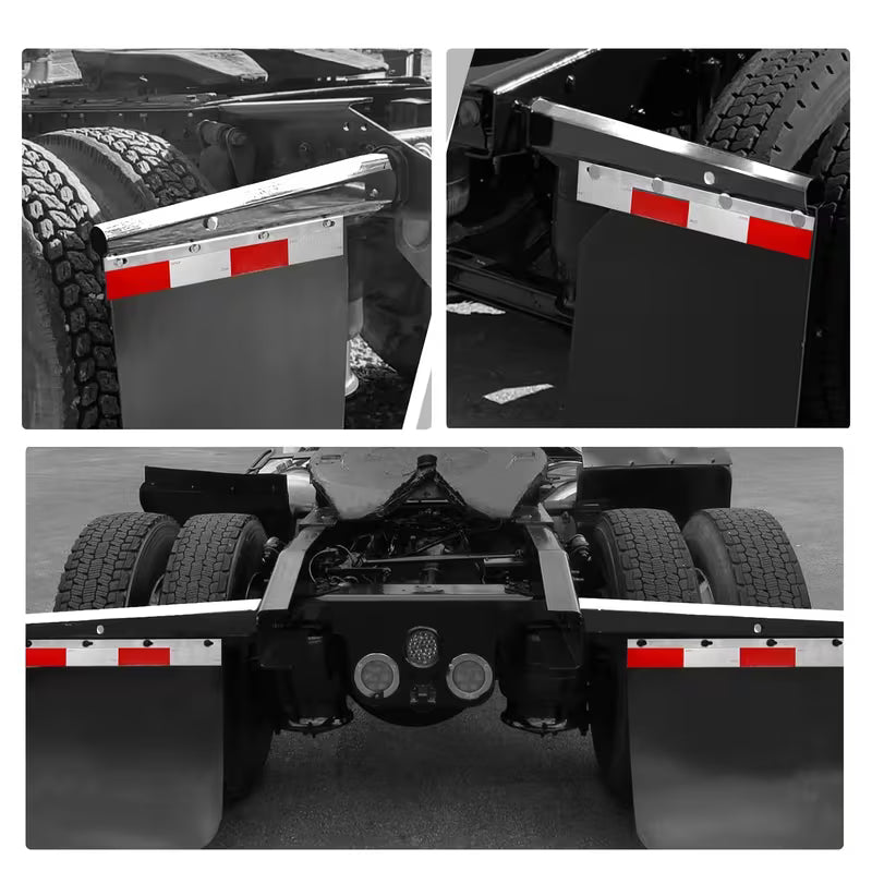 2 pc. Aluminum Mud Flap Reflector Tops