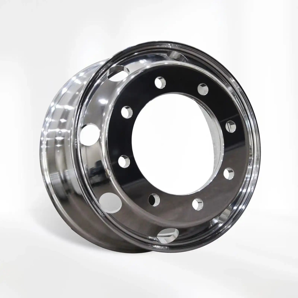 Polished Aluminum Hub Pilot Wheel, 17.5 x 6.75