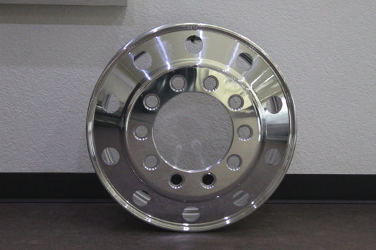 Polished Aluminum Stud Pilot 22.5 Wheel