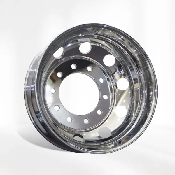 22.5 x 8.25 Polished Aluminum Hub Pilot Wheel