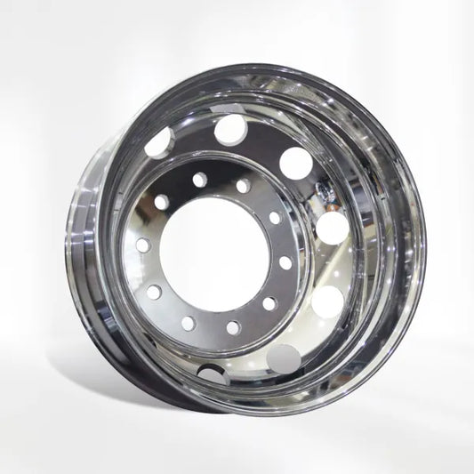 22.5 x 8.25 Polished Aluminum Hub Pilot Wheel