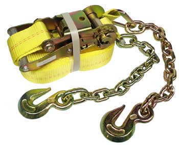 2 " Ratchet Assembly Set with 50FT Webbing/Strap with Chain