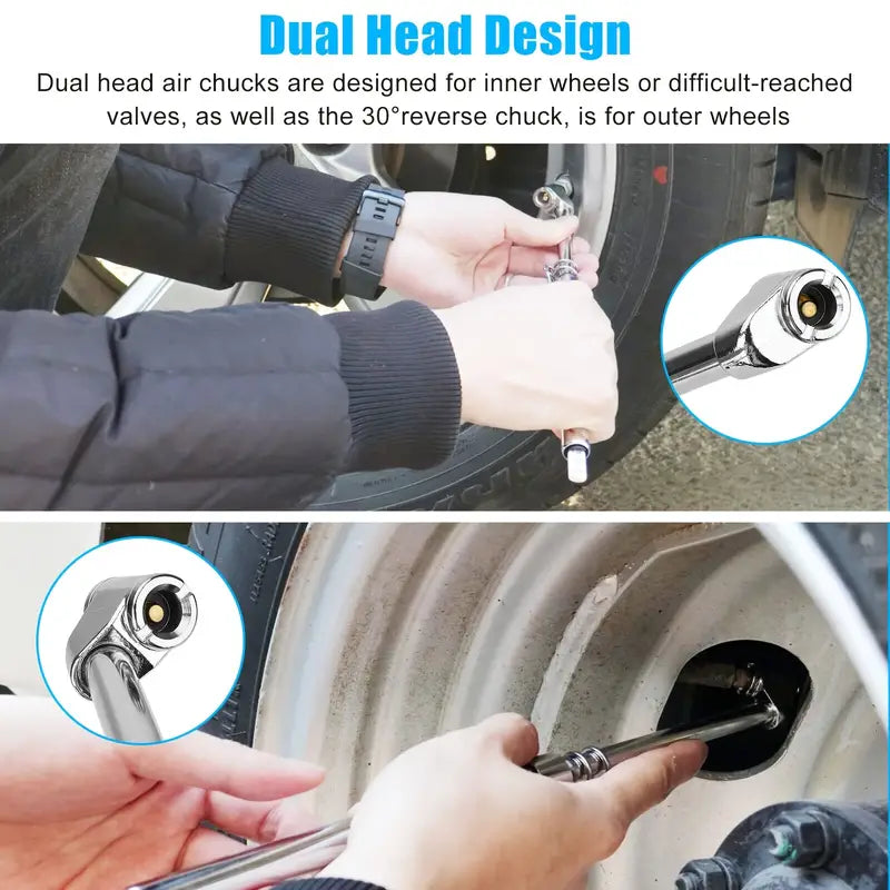 Dual Foot Angled Tire Gauge