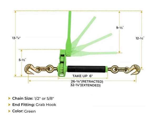 Folding Binder 1/2"-5/8" in  EZ Find Green
