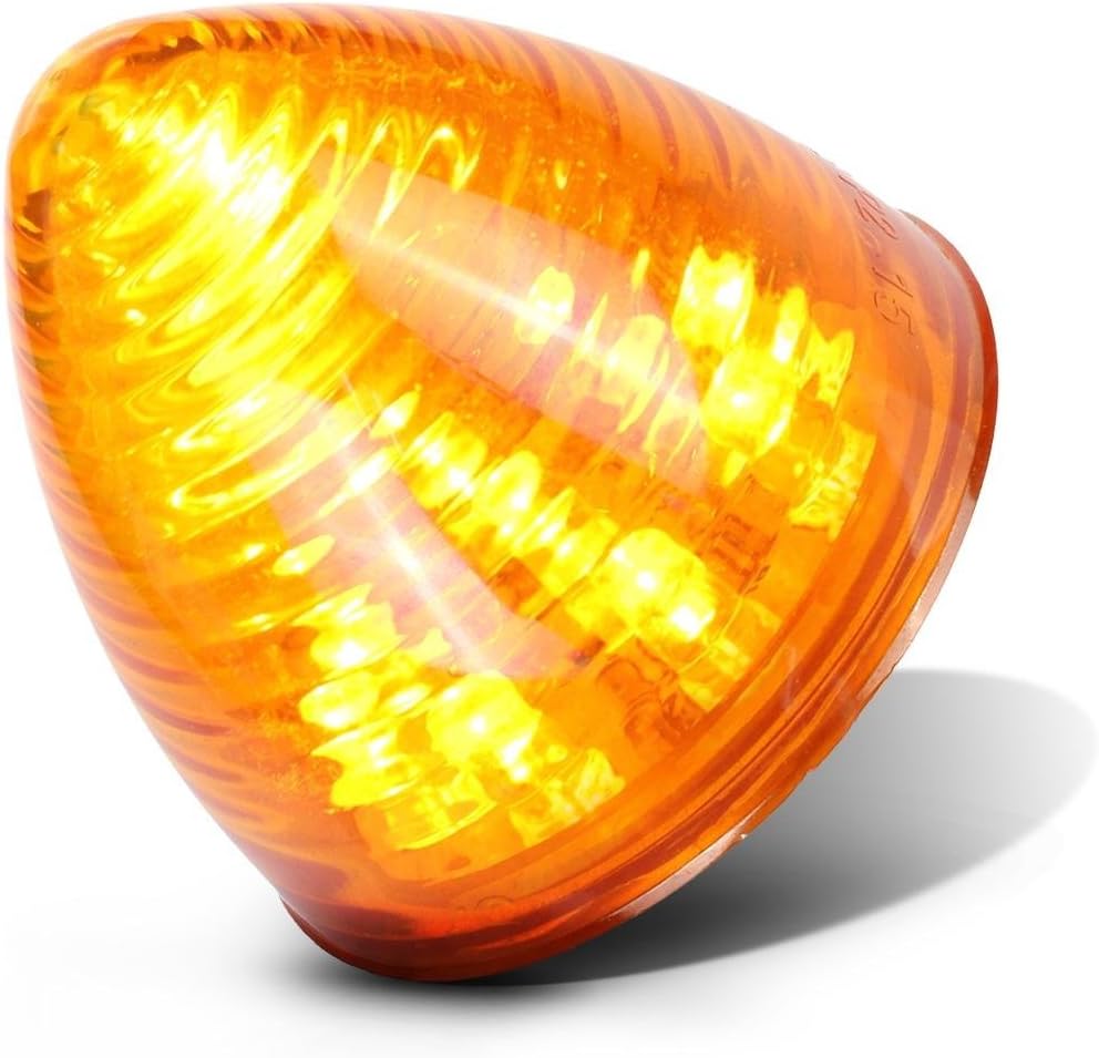2" Round Beehive/Cone Clearance Marker 9 LED RED or AMBER