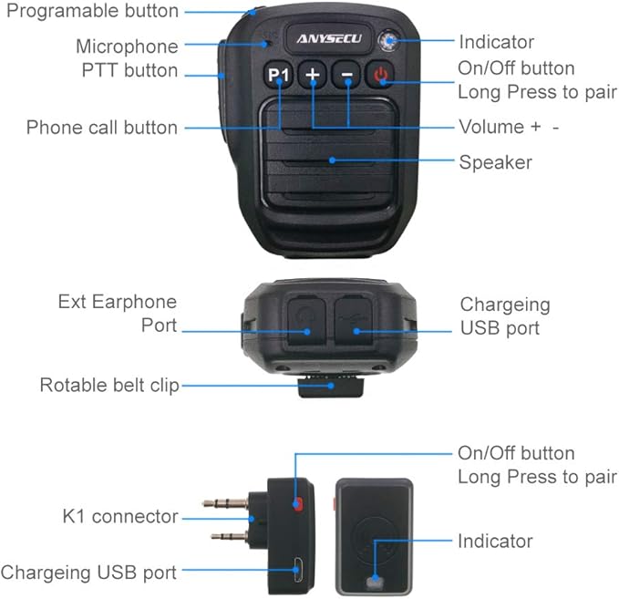 *NEW ITEM* UHF/VHF 5R WIRELESS Bluetooth MIC