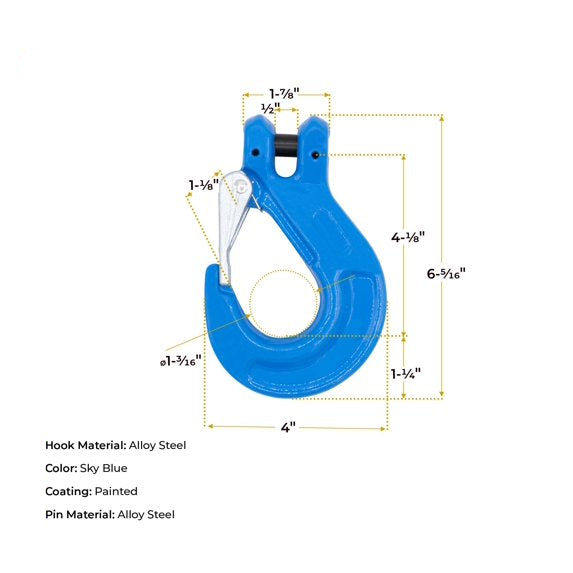 3/8"  Slip Hook Grade 100