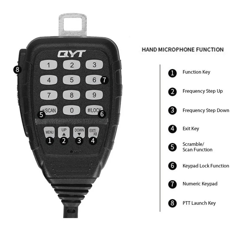 Qyt KT-8900R 25W Tri-Band Mobile Transceiver Dual Watch Ham Radio VHF/UHF