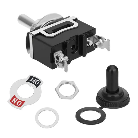 2-pin Rocker Toggle ON/OFF Switch  HD w/ Waterproof Bootcap