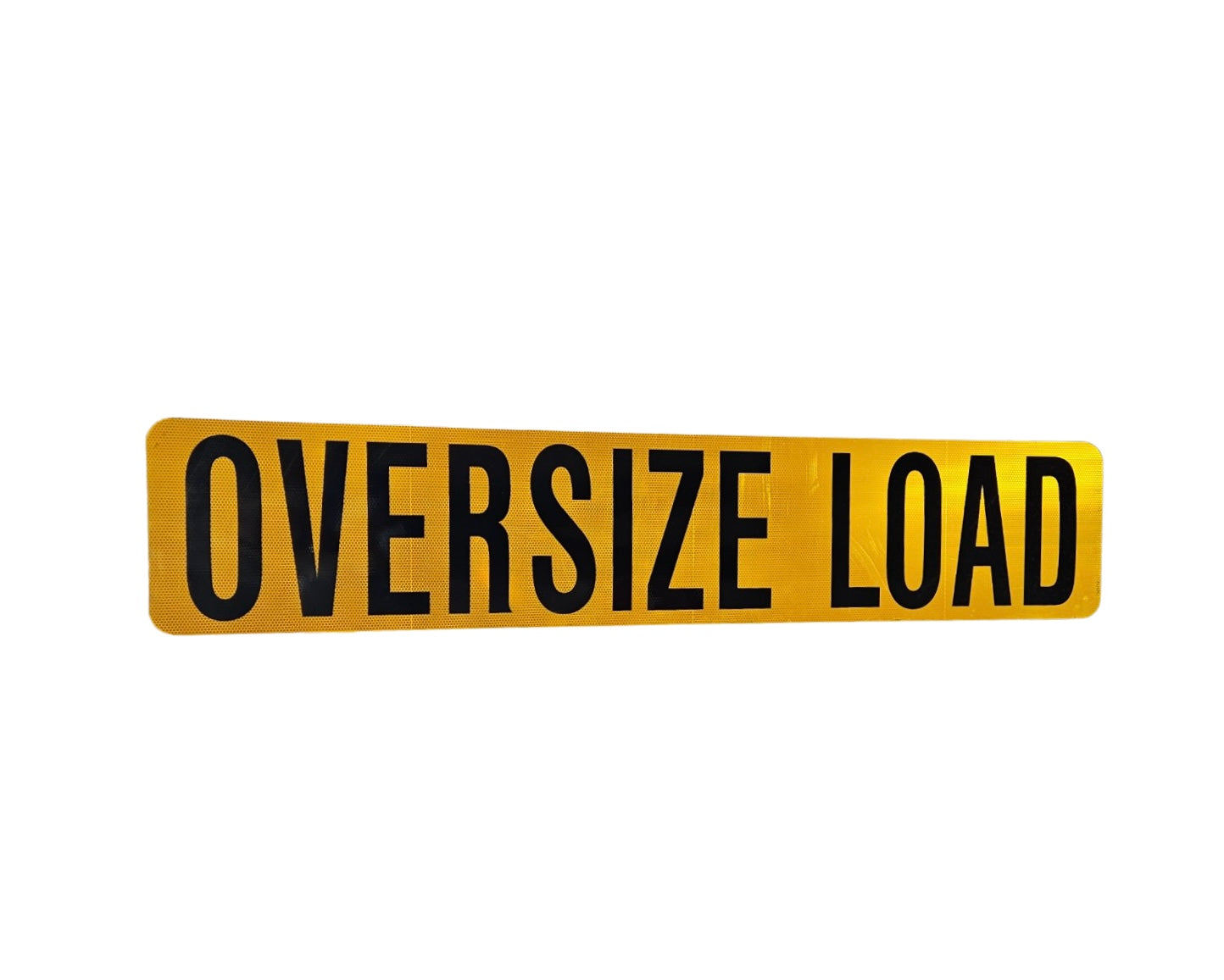 Aluminum Double Sided Oversize Load .125 High Intensity, 12x60