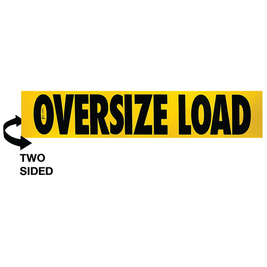 Wood Oversized Load Top Sign 12x60 Double Sided