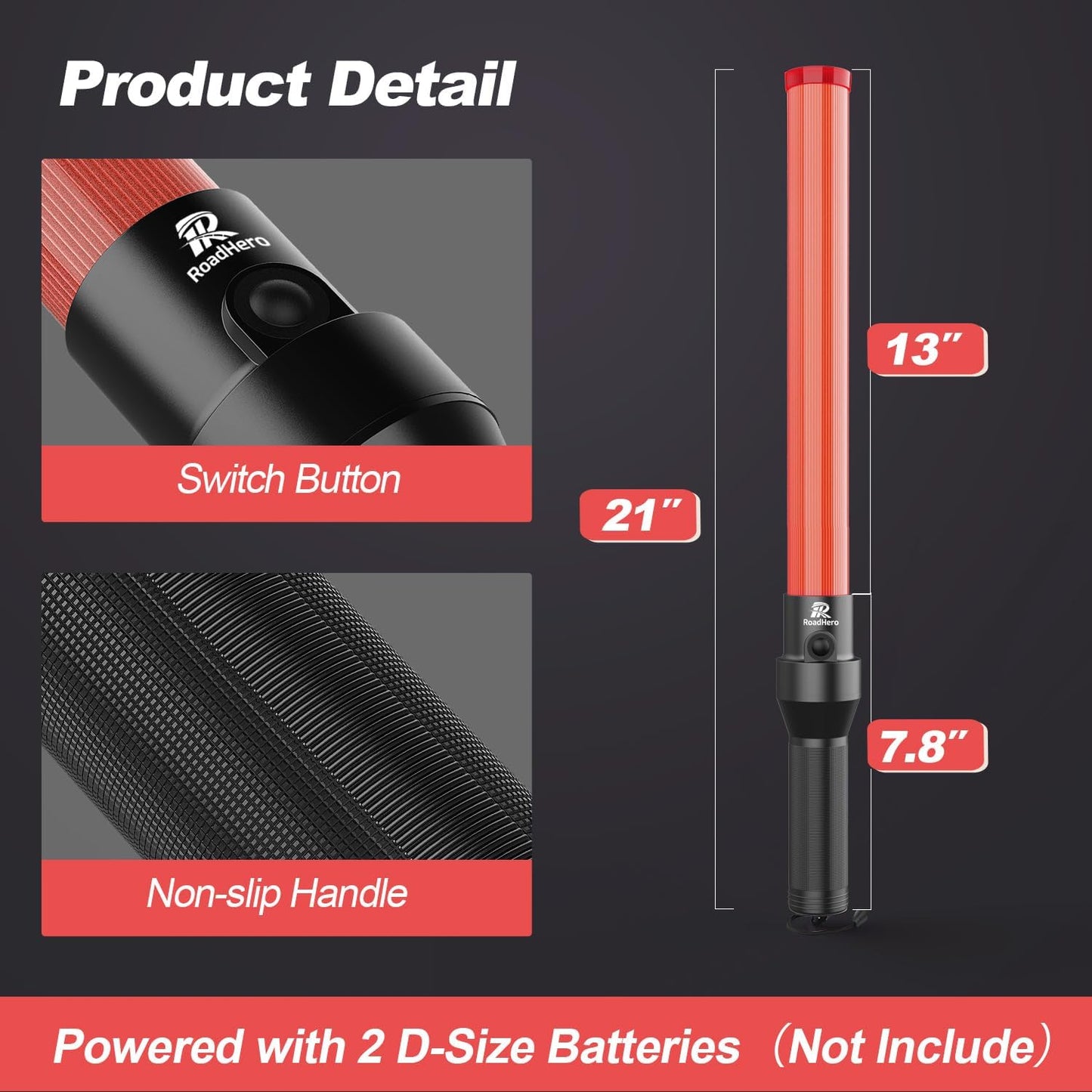 LED Traffic Baton Light, 3 in 1