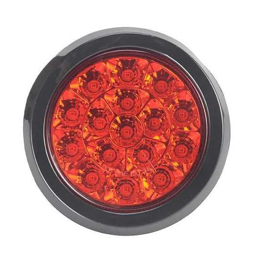 4" Red Round Tail/Stop/Turn  16 LED