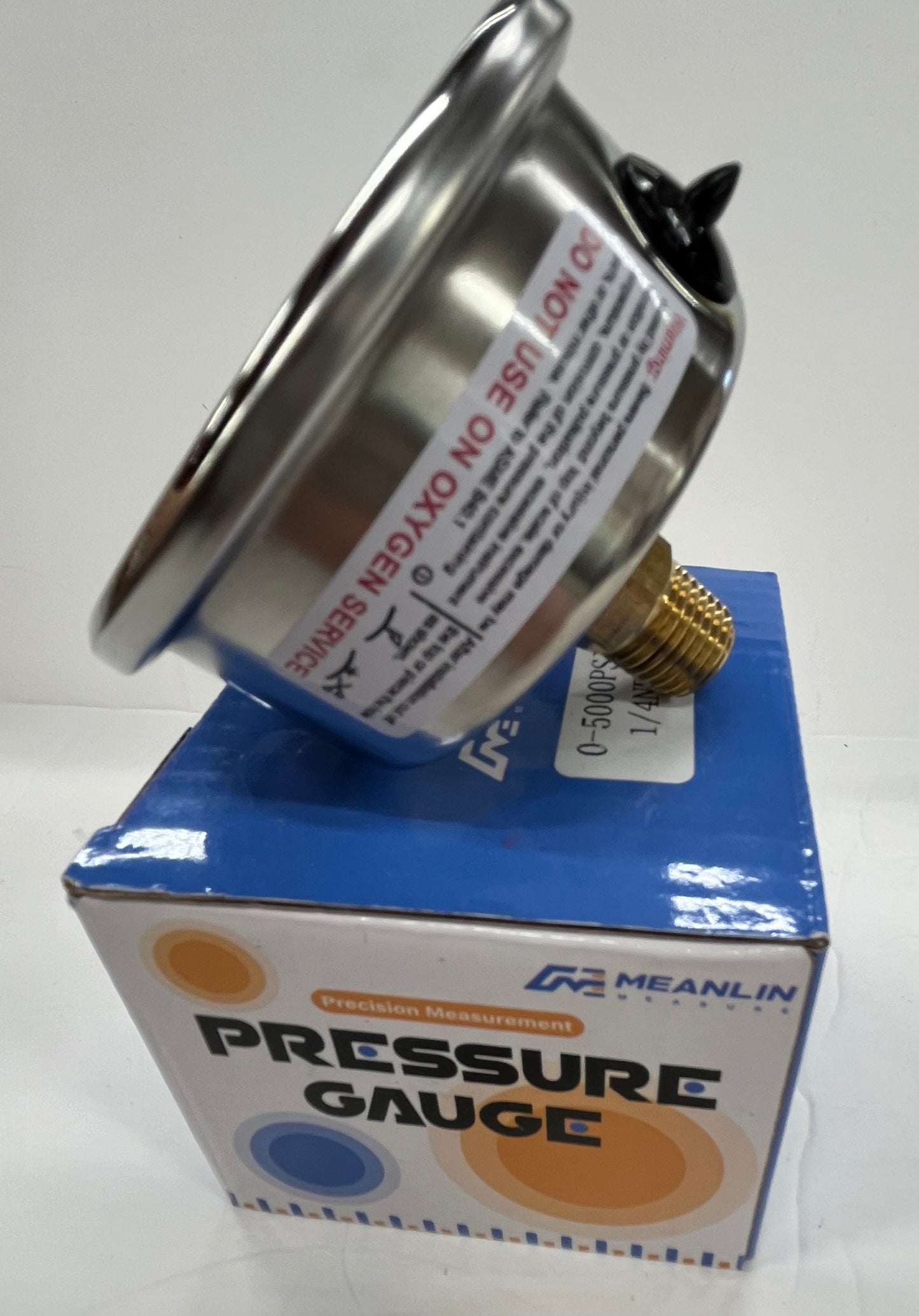 Pressure Gauge 0-5000 PSI Liquid Filled