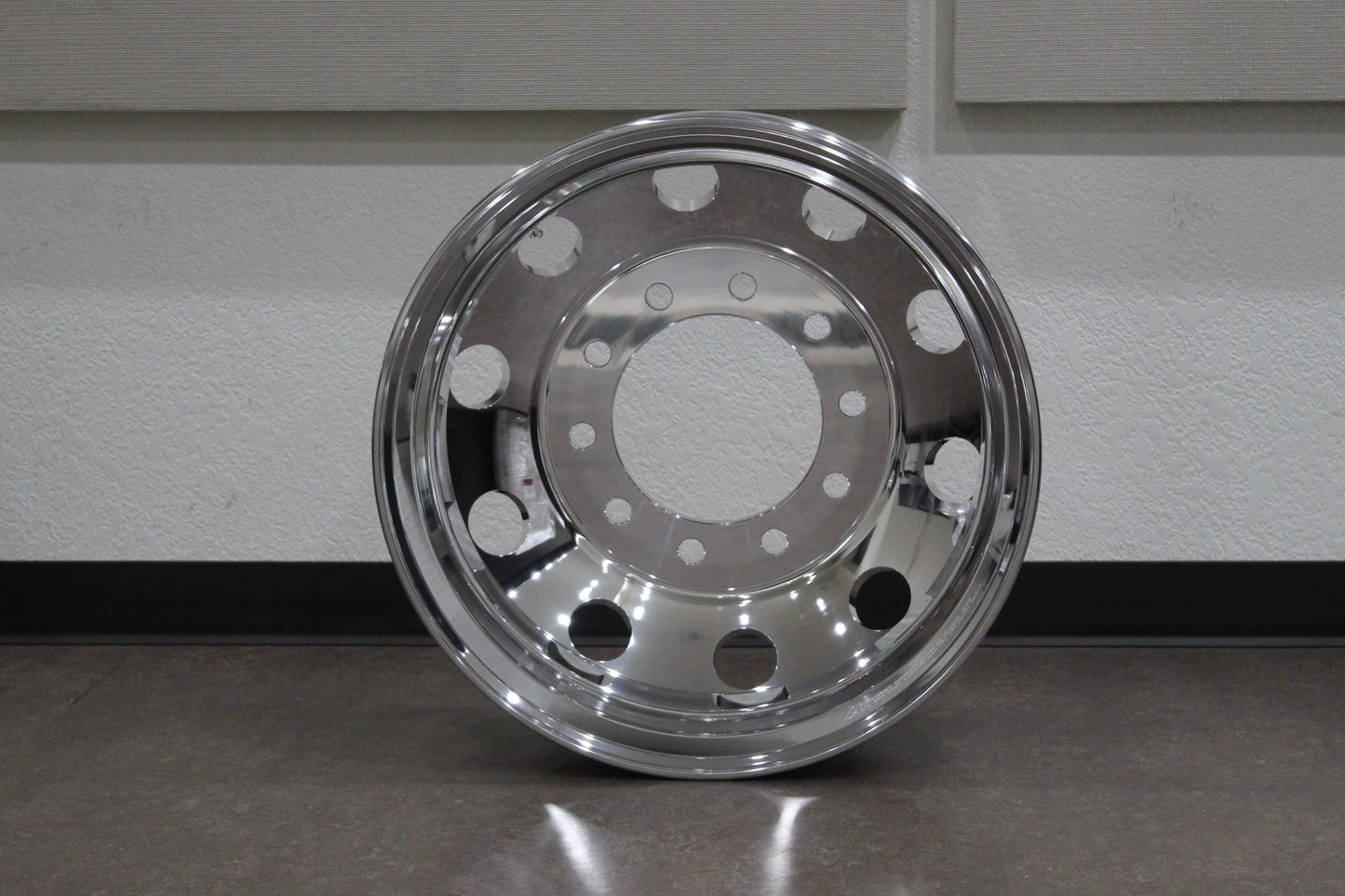 Polished Aluminum Hub-Pilot Wheel, 24.5X 8.25