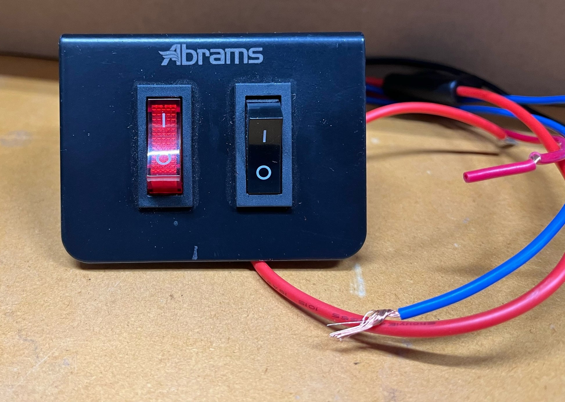 Two Switch Panel - 1 On/Off & 1 Momentary Switch – AMC Pilot Car Supply