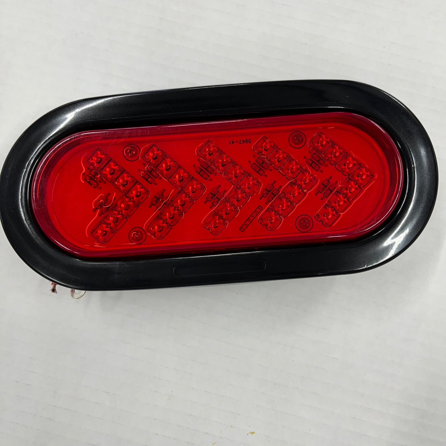 Red Arrow Oval Sequential Marker Light 35 LED