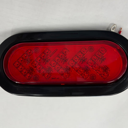 Red Arrow Oval Sequential Marker Light 35 LED