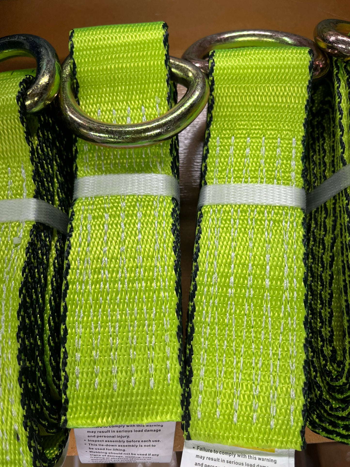 2" x 9'   Lasso Ring Hi Viz Green Strap