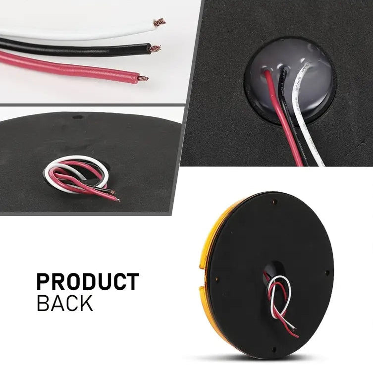 7" Amber Round 47- LED Light