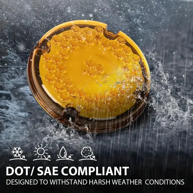 7" Amber Round 47- LED Light