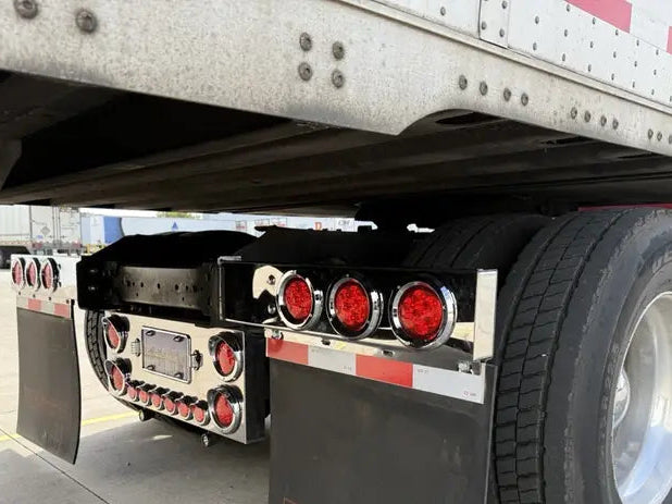 Stainless Steel Mud Flap Hanger with Light Cut out Set 2-1/2"