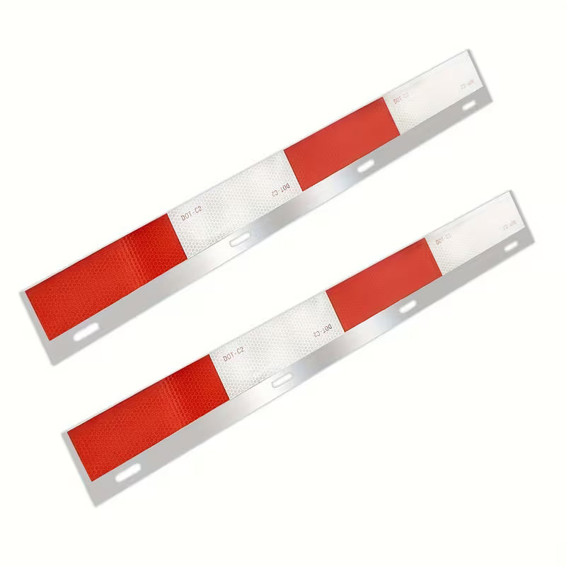 2 pc. Aluminum Mud Flap Reflector Tops