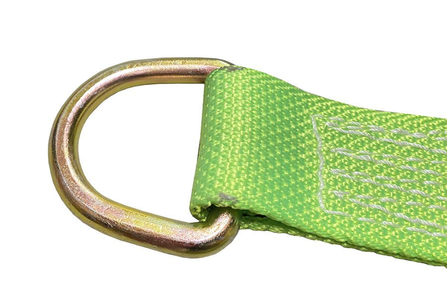 2" x 9'   Lasso Ring Hi Viz Green Strap