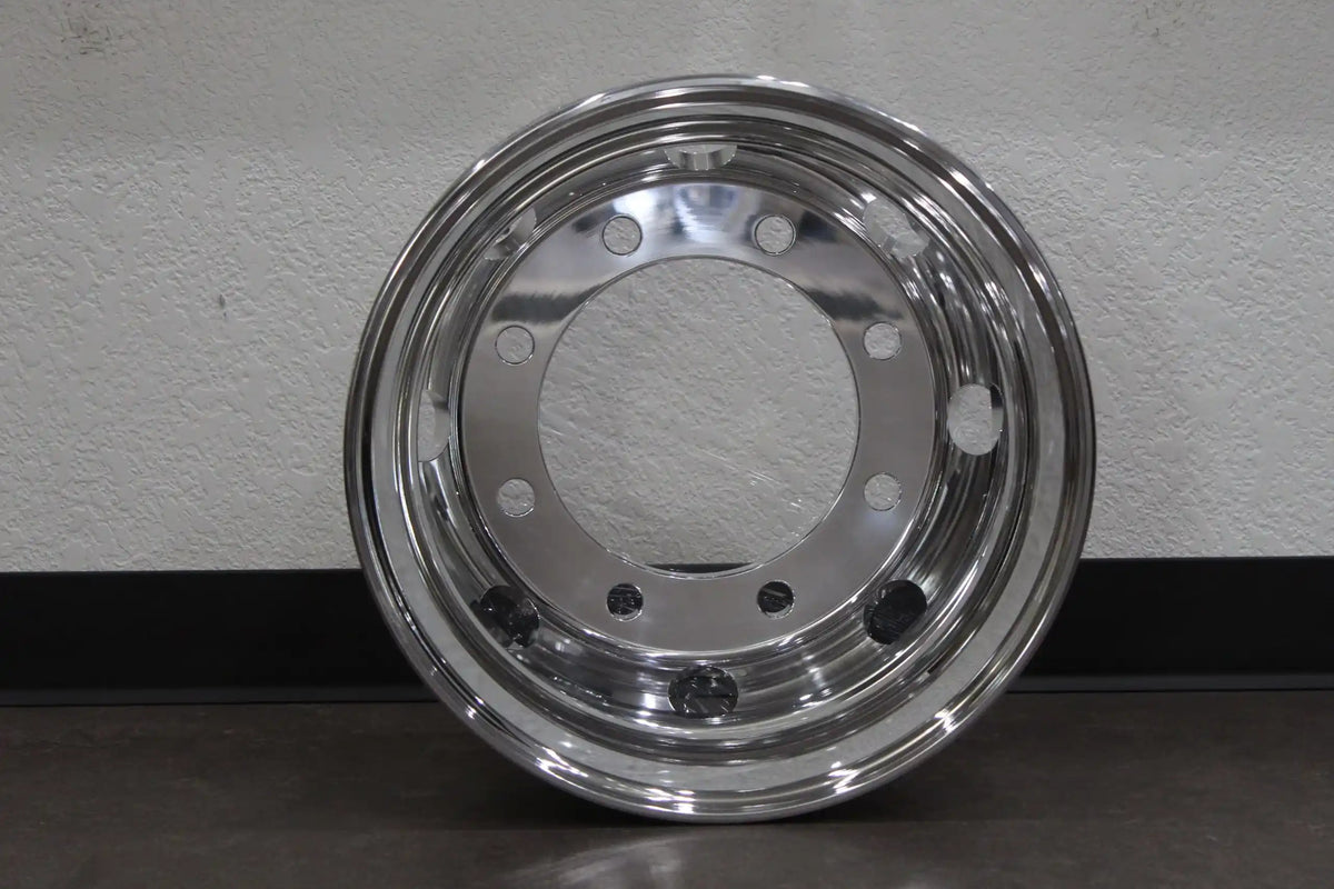 Polished Aluminum Hub Pilot Wheel, 17.5 x 6.75