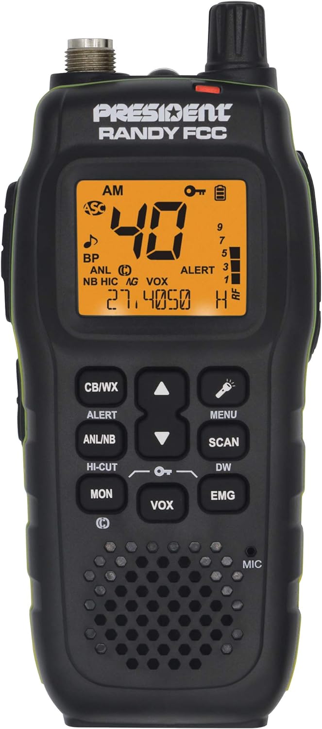 President Randy II AM/FM Handheld CB Radio – AMC Pilot Car Supply