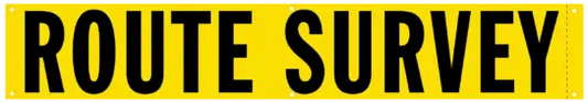 Vinyl Grommet Route Survey/ Oversize Load Banner 12x60