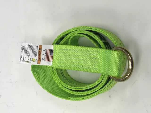 2" x 9'   Lasso Ring Hi Viz Green Strap