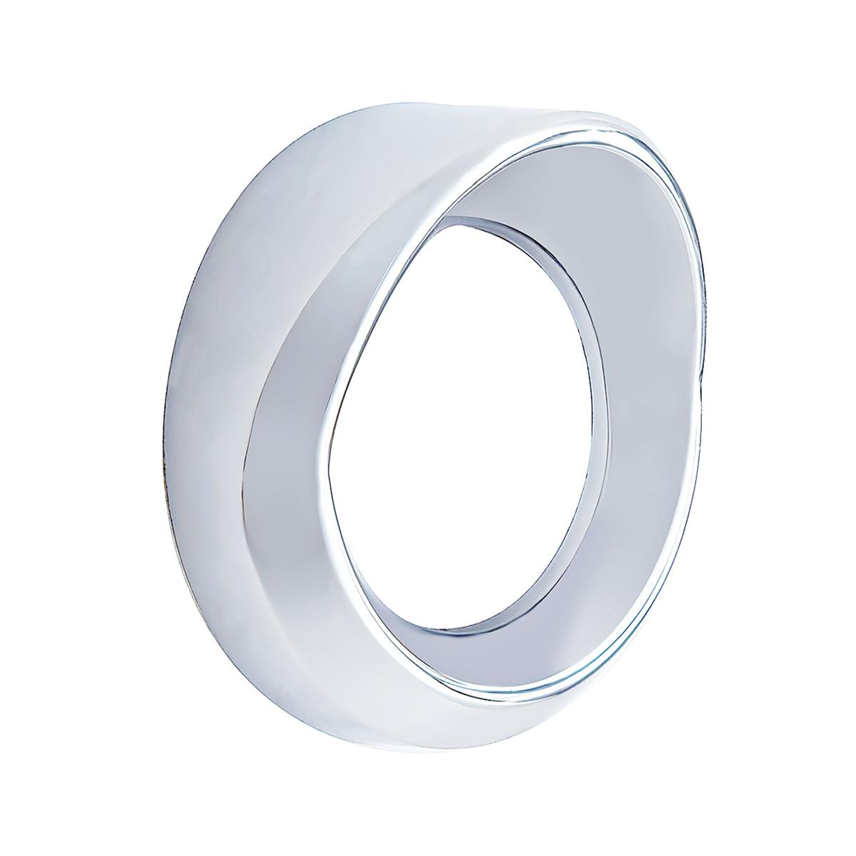 Chrome Plastic Small Gauge Cover with Visor 20551
