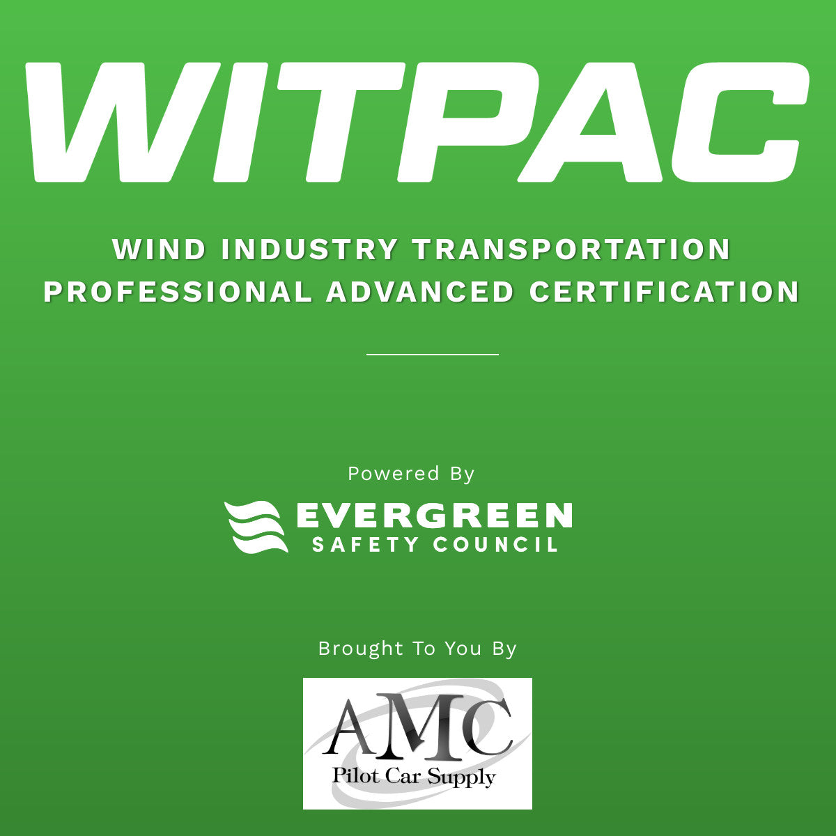 WITPAC in Person Class (Additional Online Course Required See Below WITPAC in Person Class (Additional Online Course Required See Below