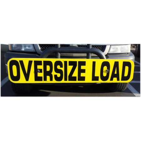Wood Oversized Load Front Sign 12x60