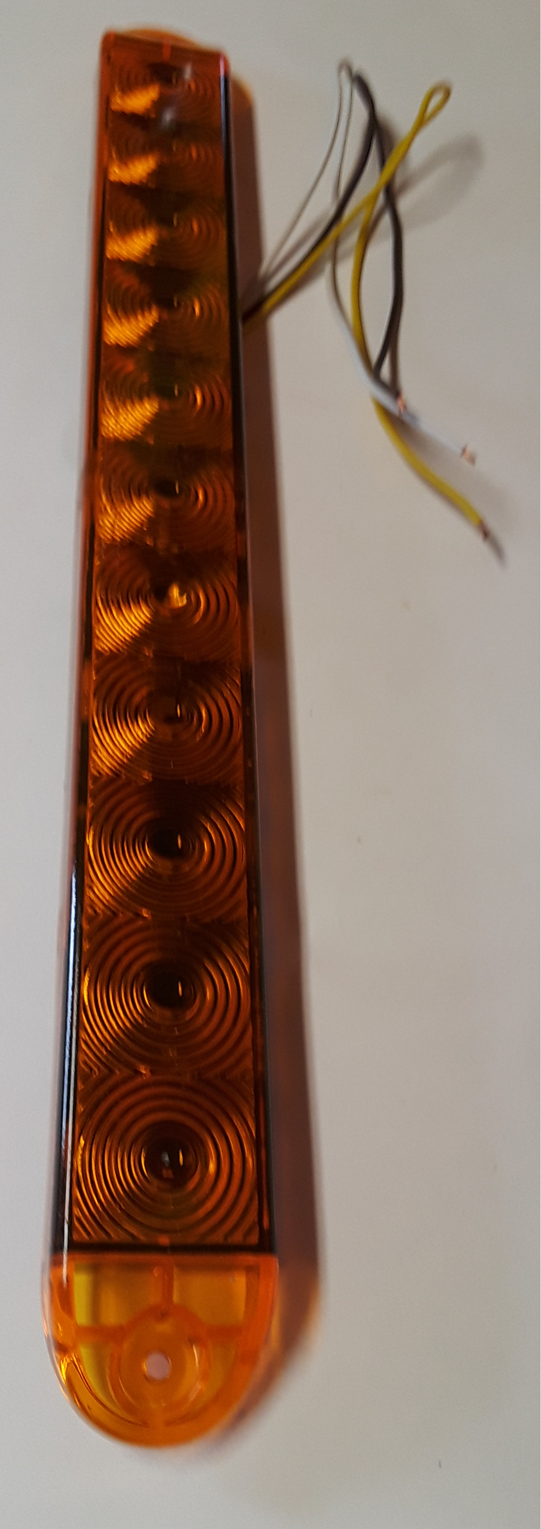 Surface Mount 11 LED Amber or Red Stop-Turn-Tail Light, 15.5"x2"