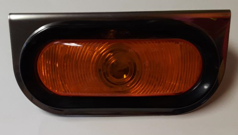Stainless Steel Mount Light: 6" Amber